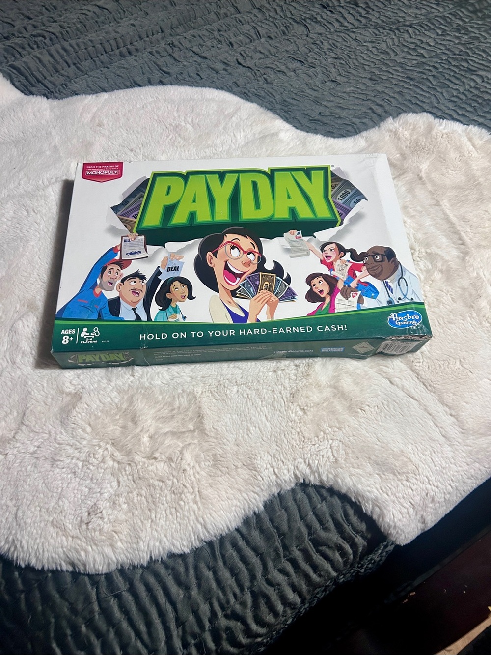 Hasbro Pay Day Board Game - Green, White, Blue